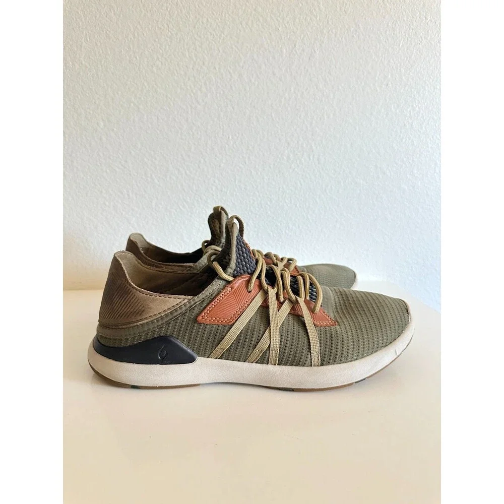 Olukai Mio Li Hunter Green Lava Rock Lightweight Shoes Sneakers Men’s US 9 EU 42